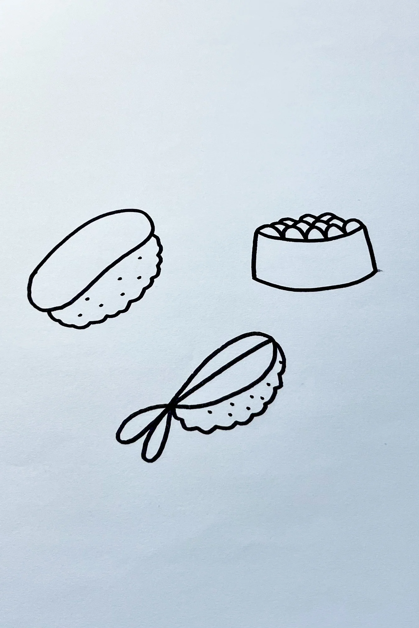 sushi drawing