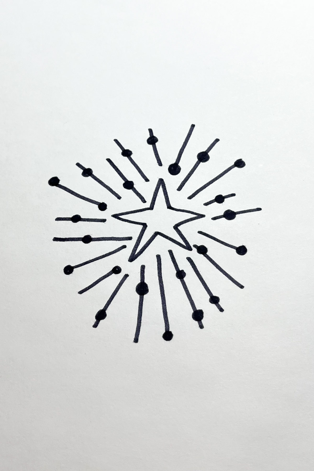 brilliant star drawing