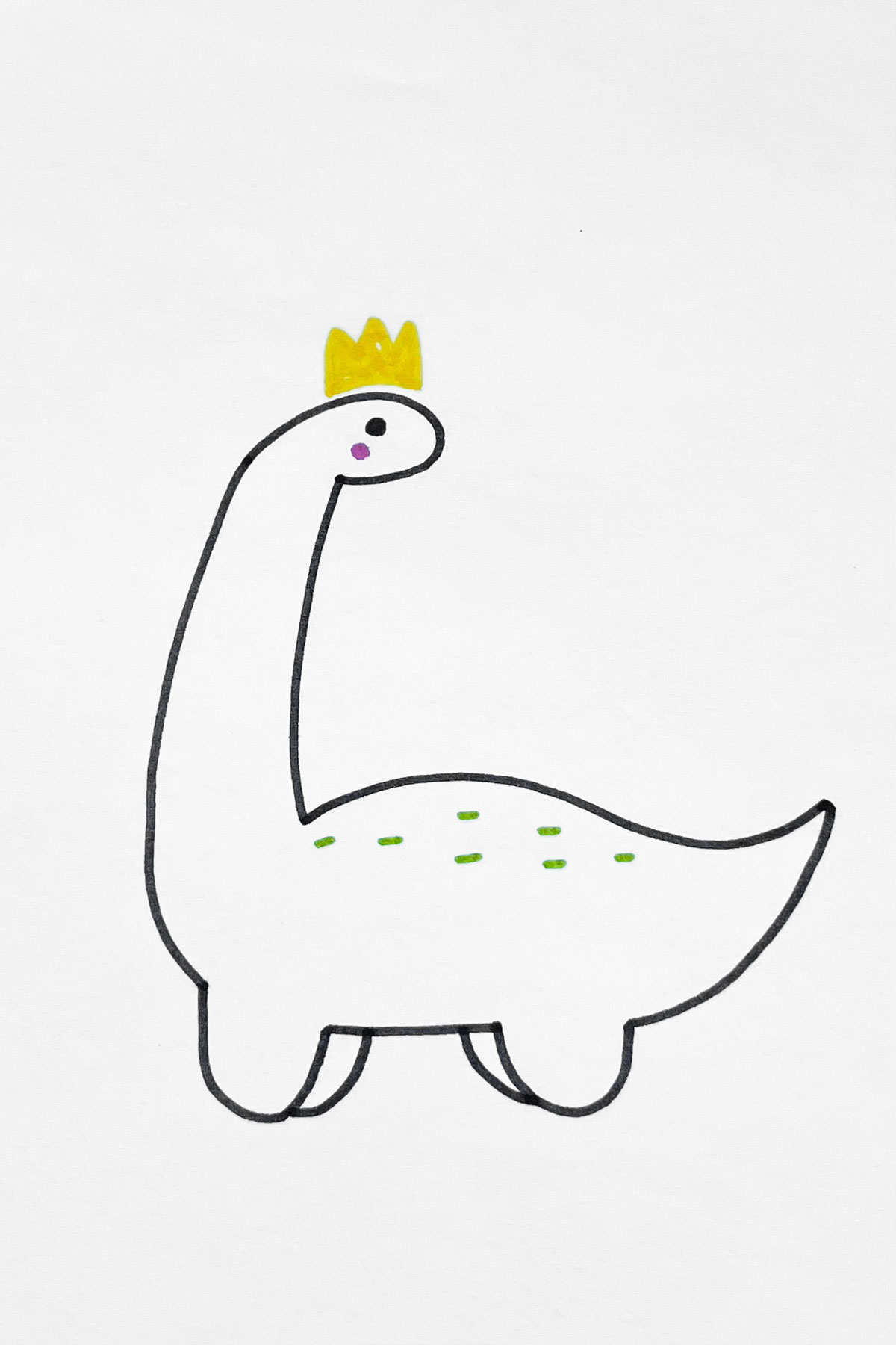  Dinosaur Royalty drawing