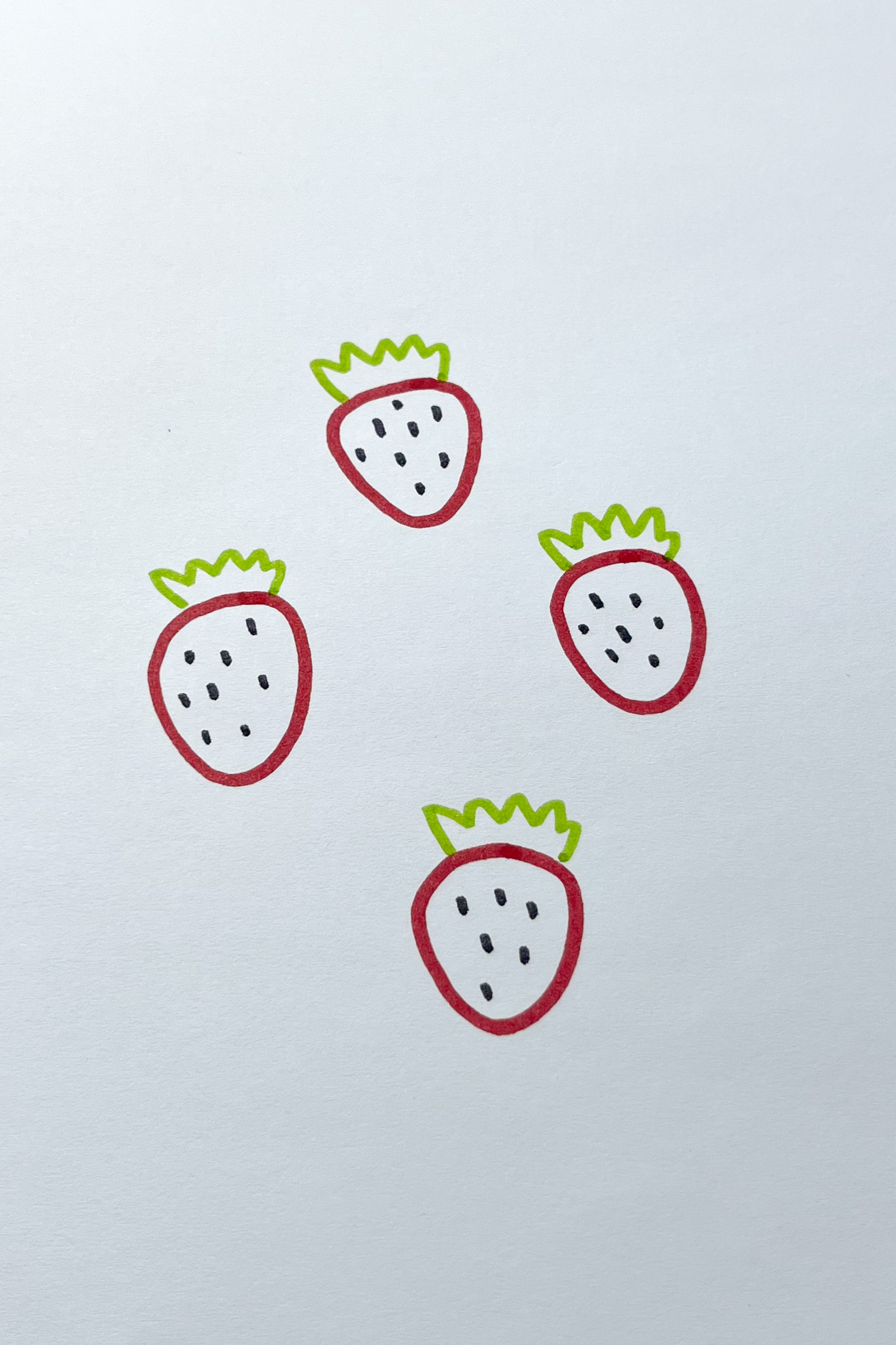 strawberry drawing