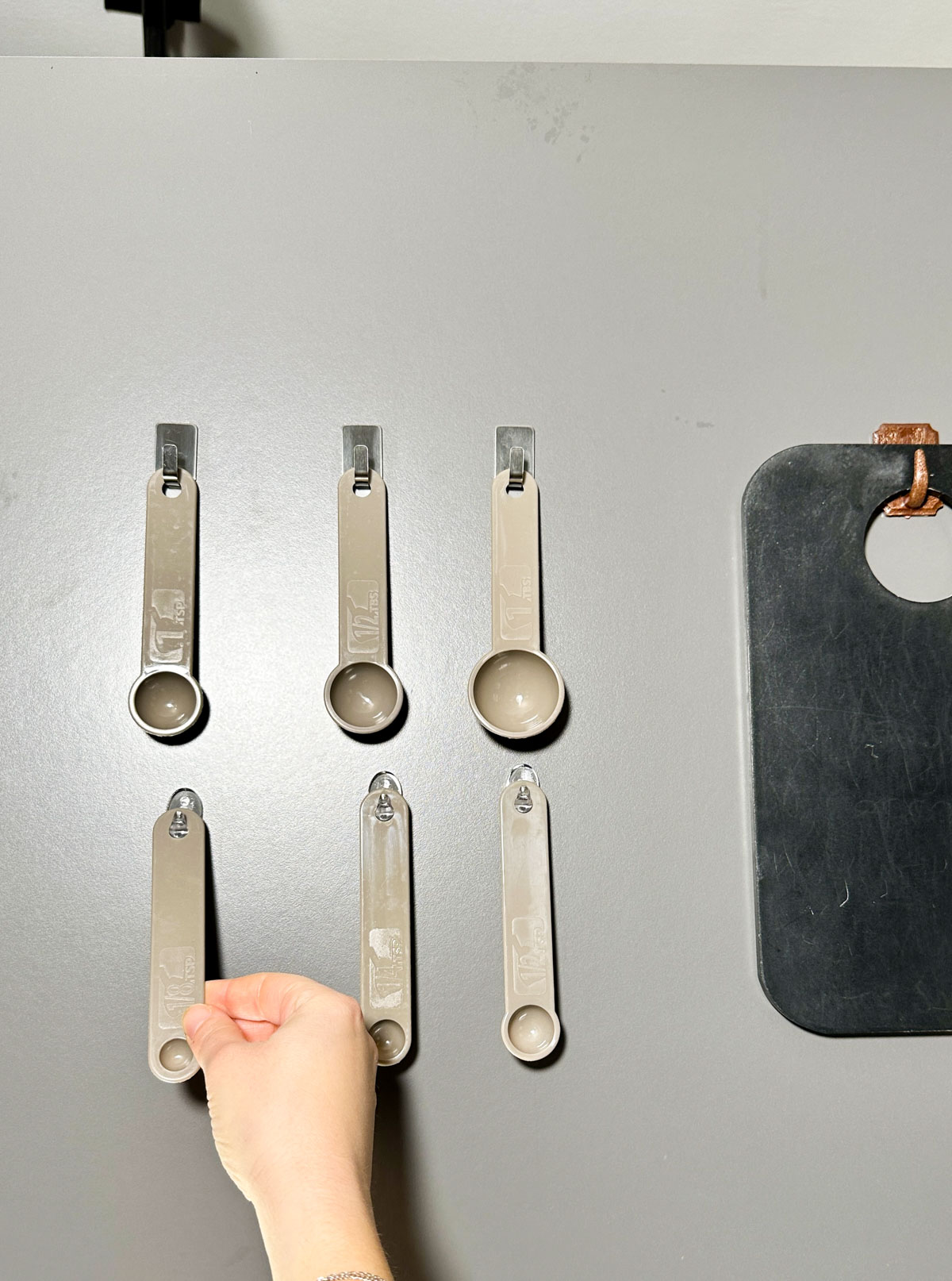 Use Command Hooks to Hang Measuring Spoons