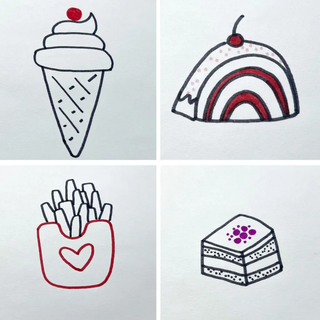 How To Draw Cute Food - Easy and Kawaii Drawings by Garbi KW - YouTube