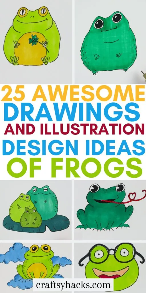 drawing ideas of frogs