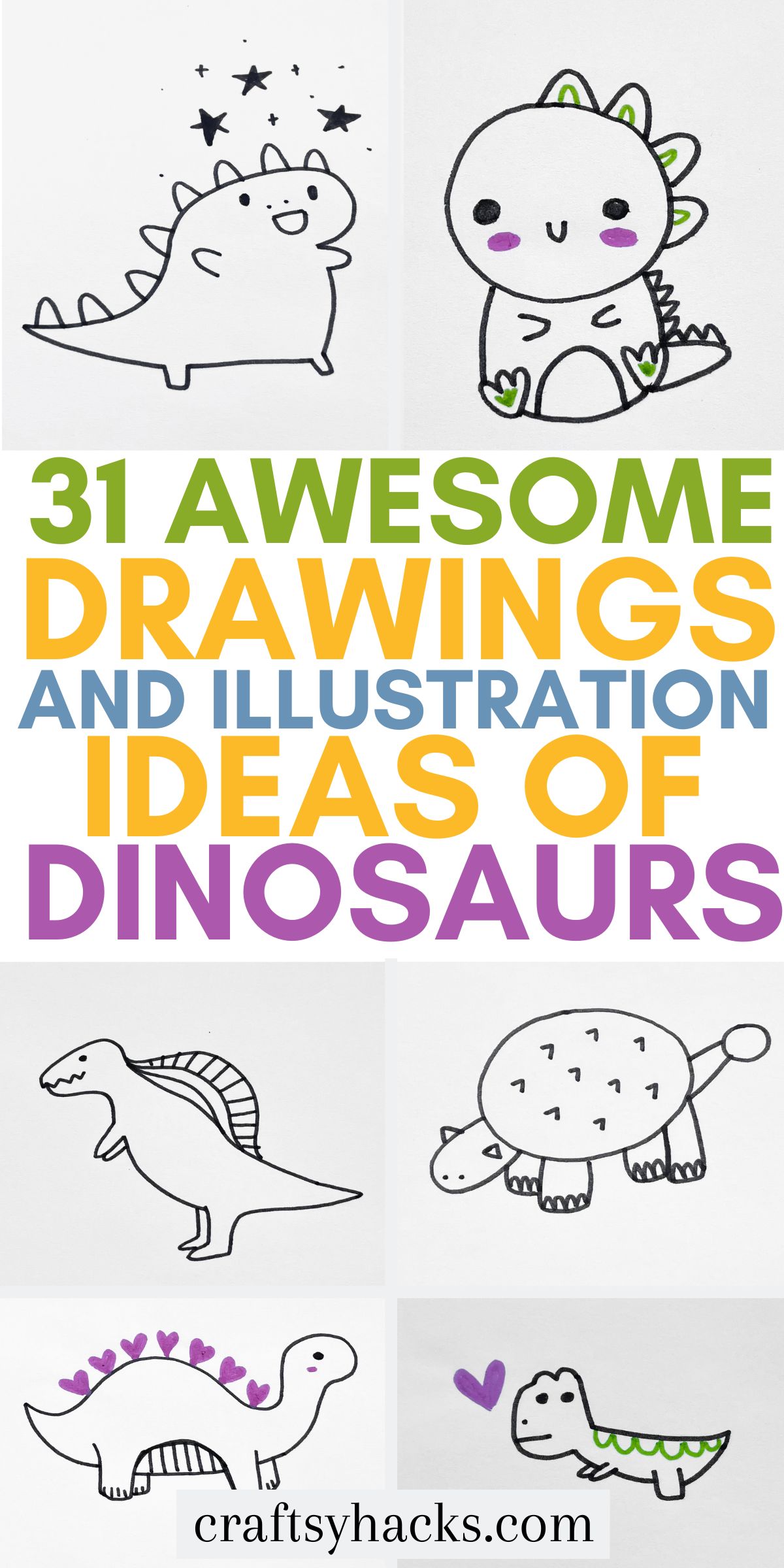 Dinosaur Drawing Ideas