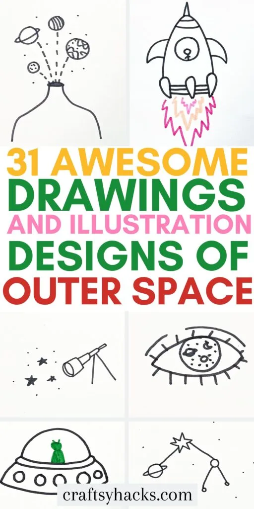 drawings of outer space