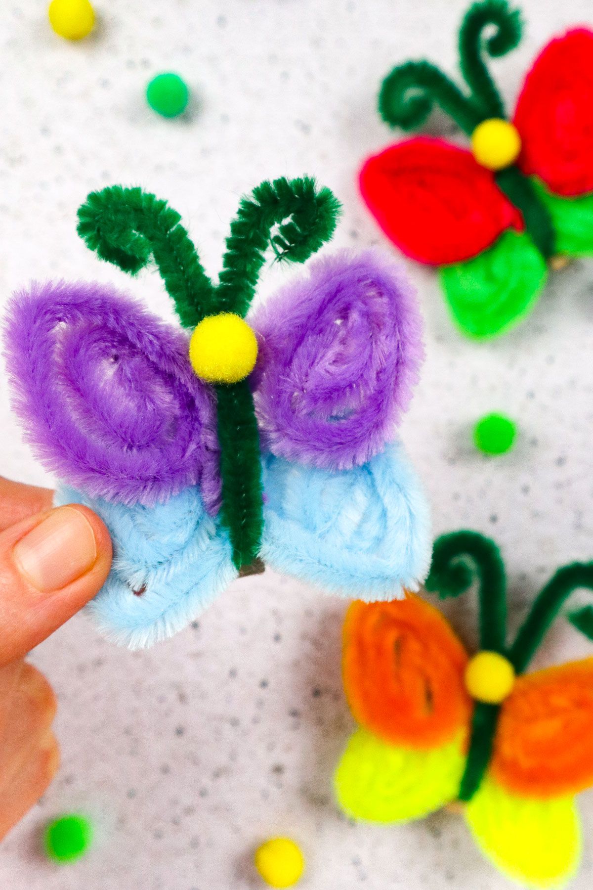 Pipe Cleaner Butterflies craft