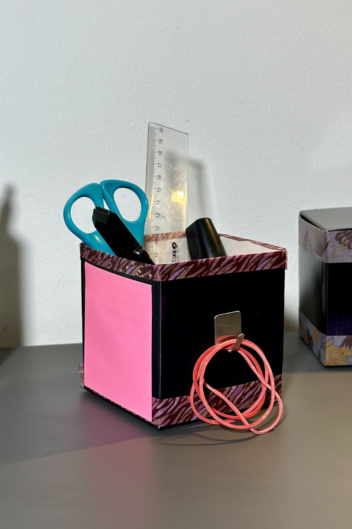 Transform A Coffee Pod Box Into A Stationary Holder