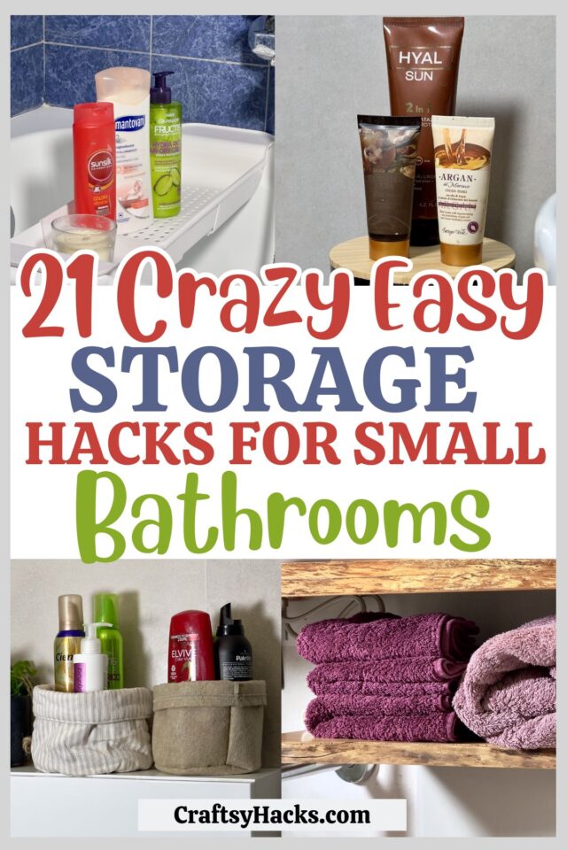 21 Best Bathroom Storage Ideas - Craftsy Hacks