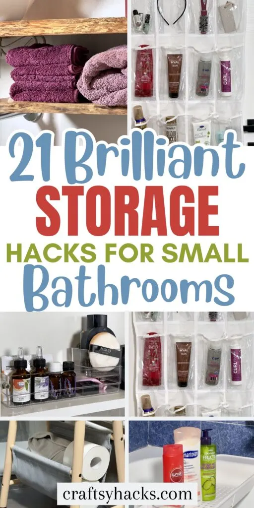 Storage Hacks for small bathrooms