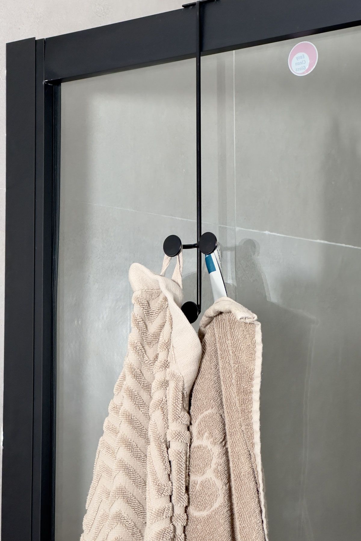 Use A Shower Hook To Hang Bathrobes