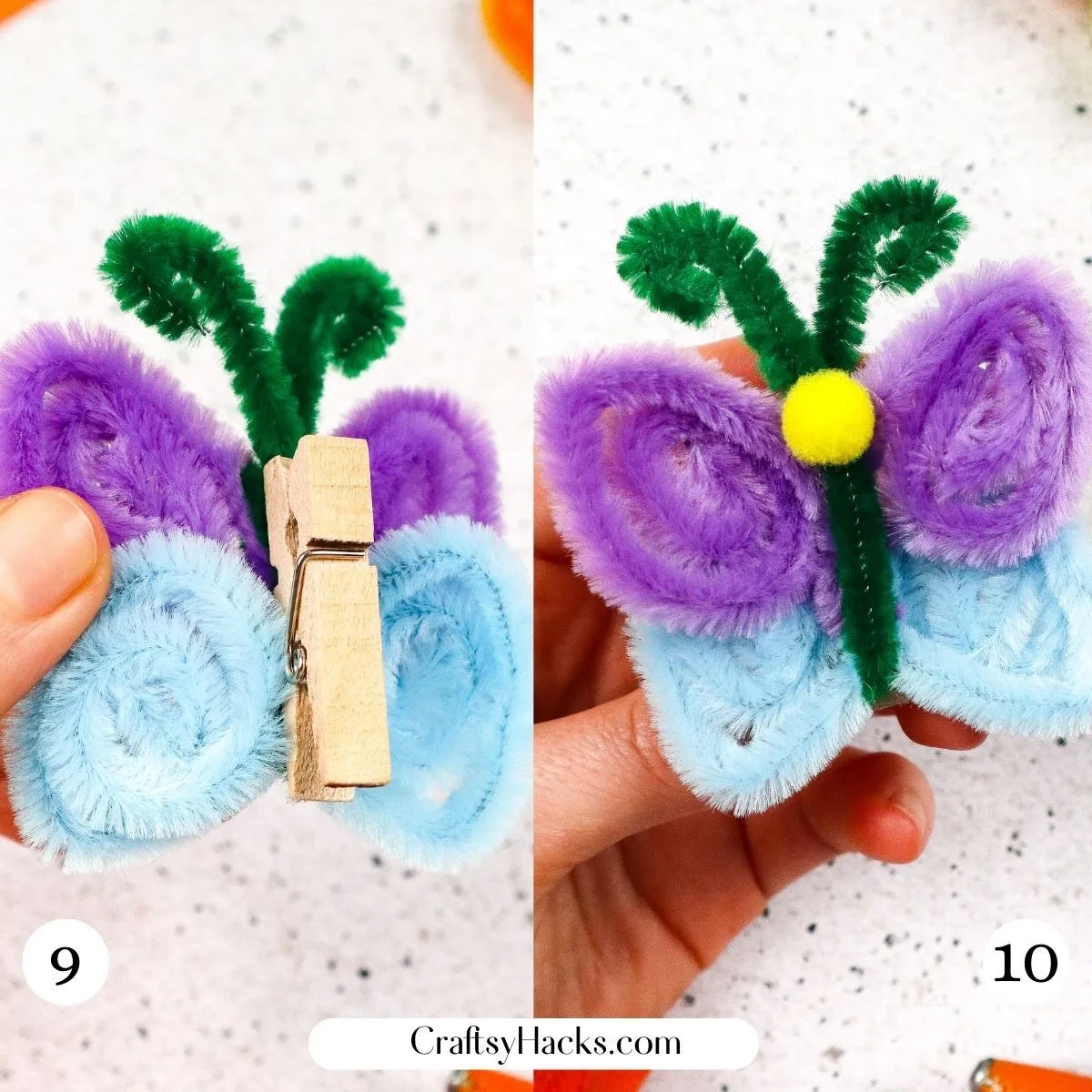how to make Pipe Cleaner Butterflies