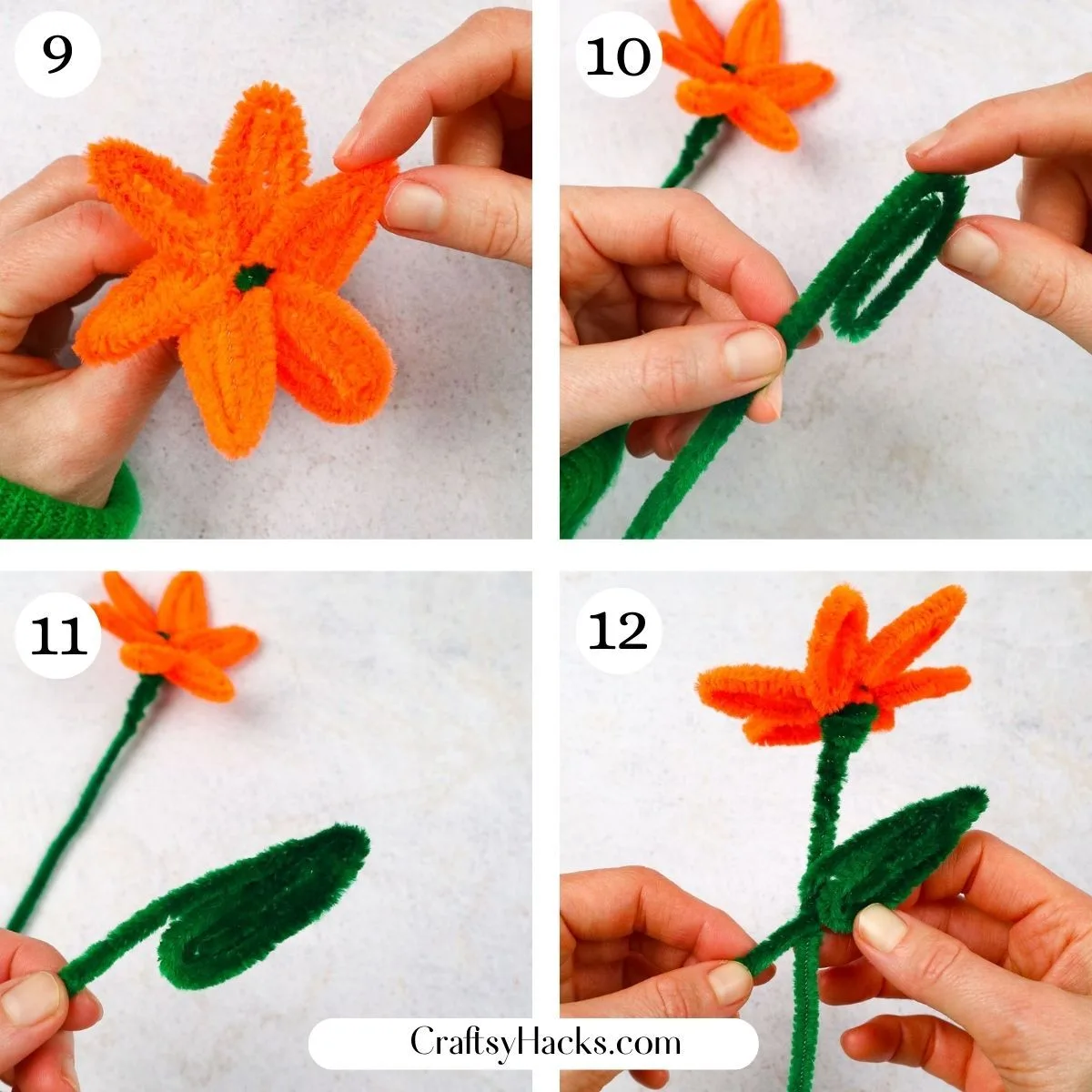 how to make Pipe Cleaner Flowers
