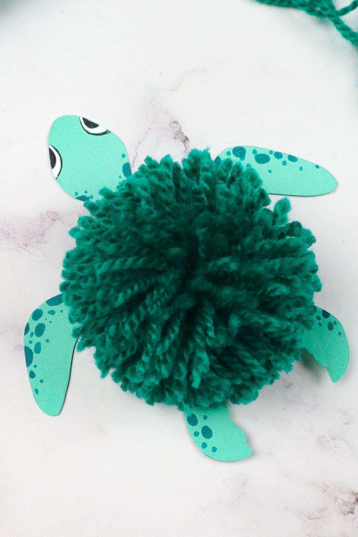 yarn turtle craft idea