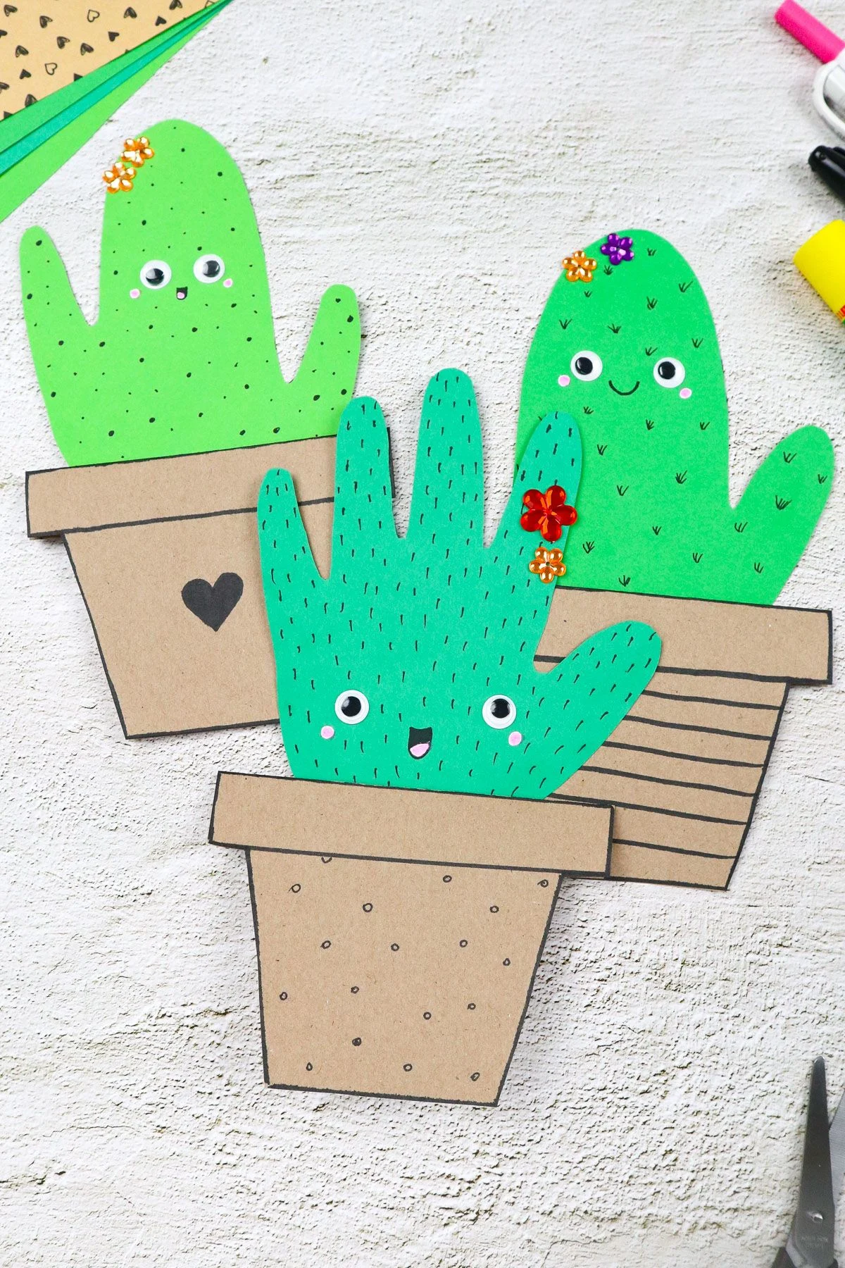 DIY Handprint Cactus