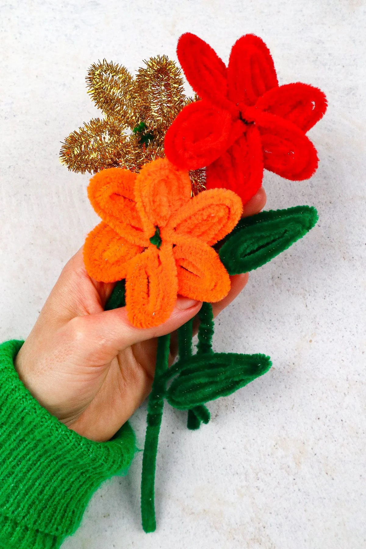 Pipe Cleaner Flowers craft idea