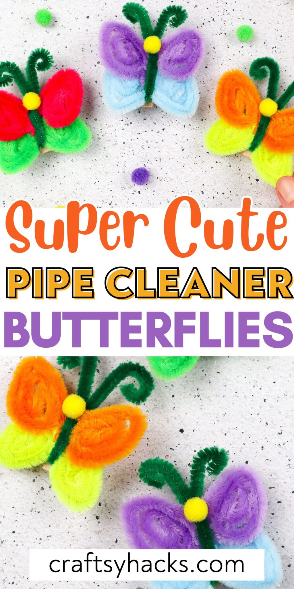 Pipe Cleaner Butterflies - Craftsy Hacks