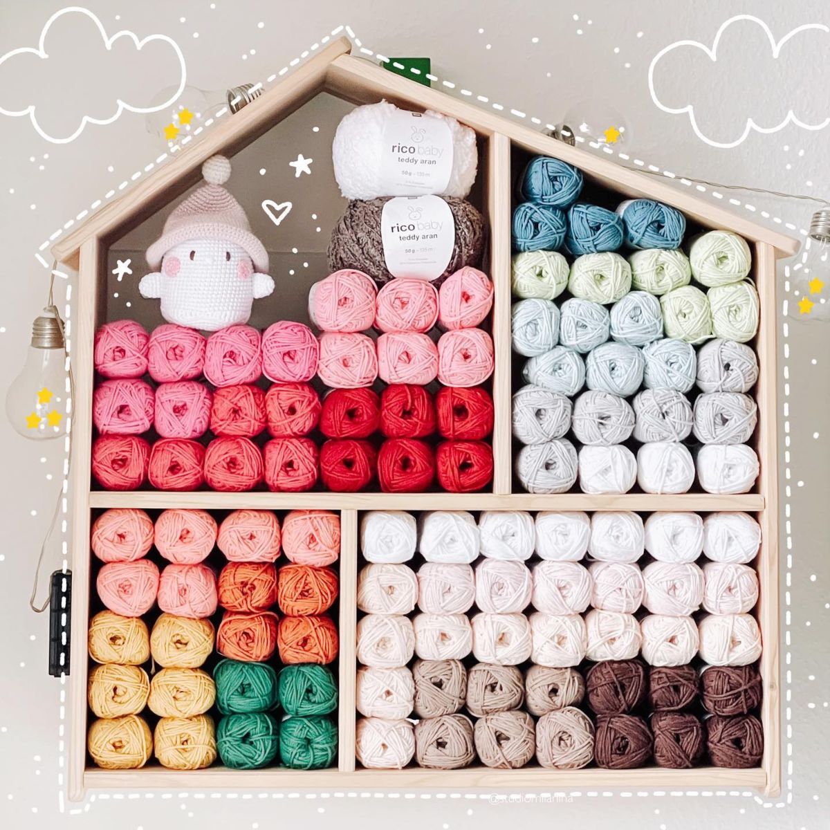  IKEA Doll House to Store Yarn