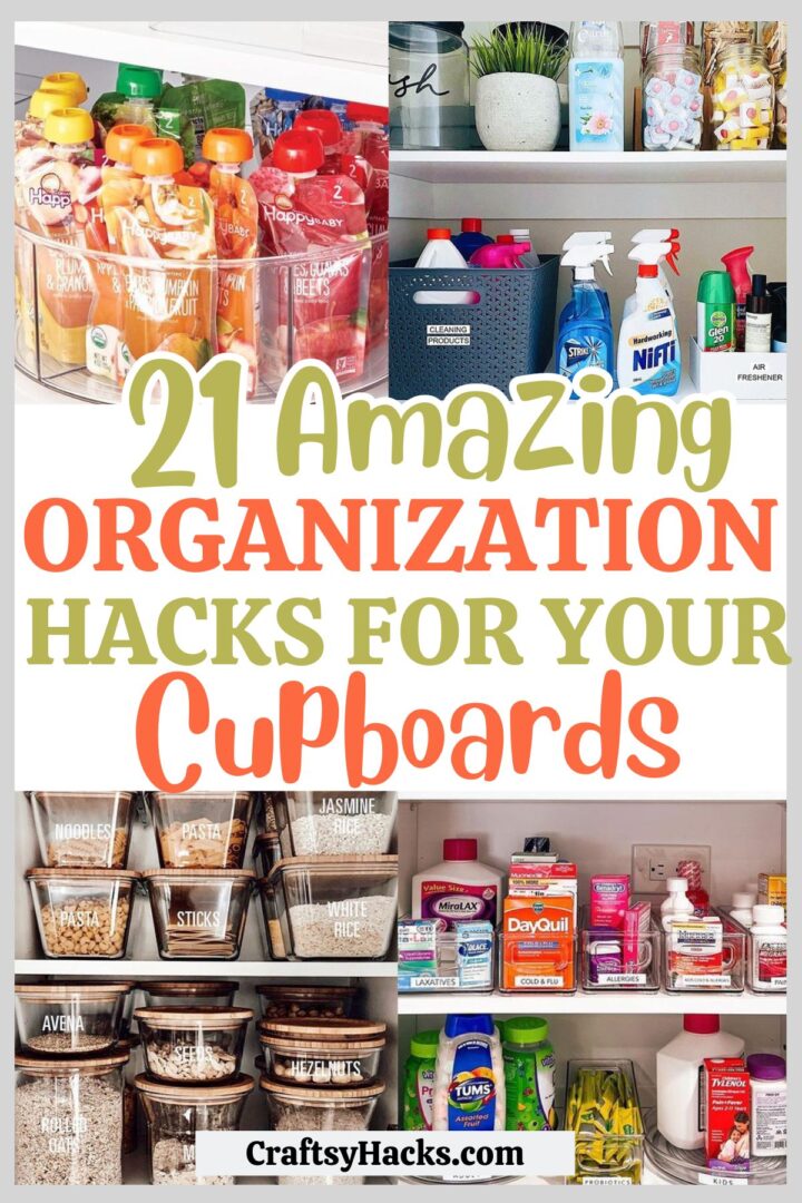 21 Genius Ways to Organize Cupboards - Craftsy Hacks