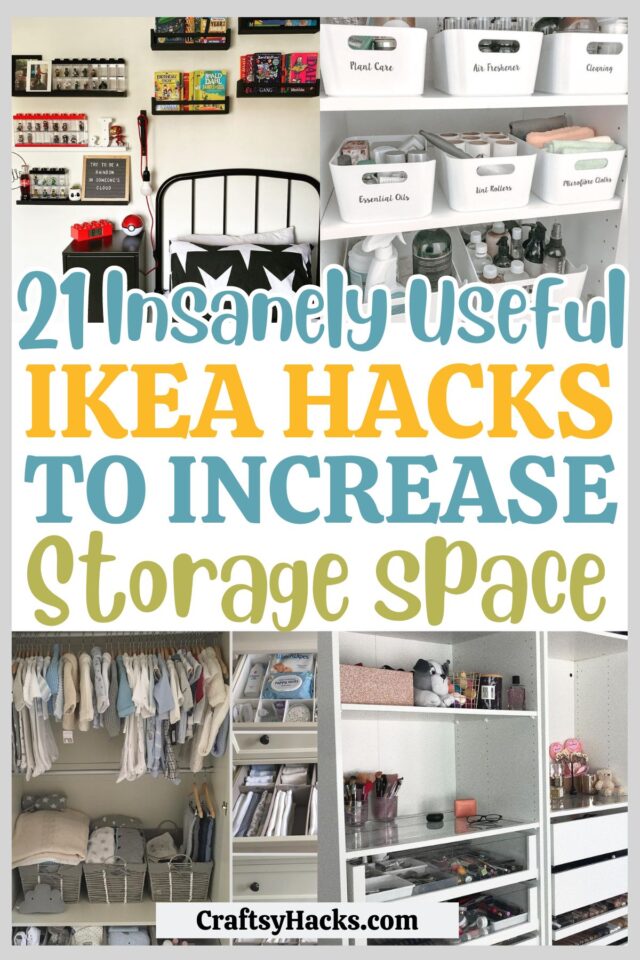 21 Magical IKEA Hacks to Increase Storage Space - Craftsy Hacks