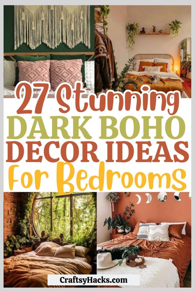 27 Dark Boho Bedroom Ideas - Craftsy Hacks