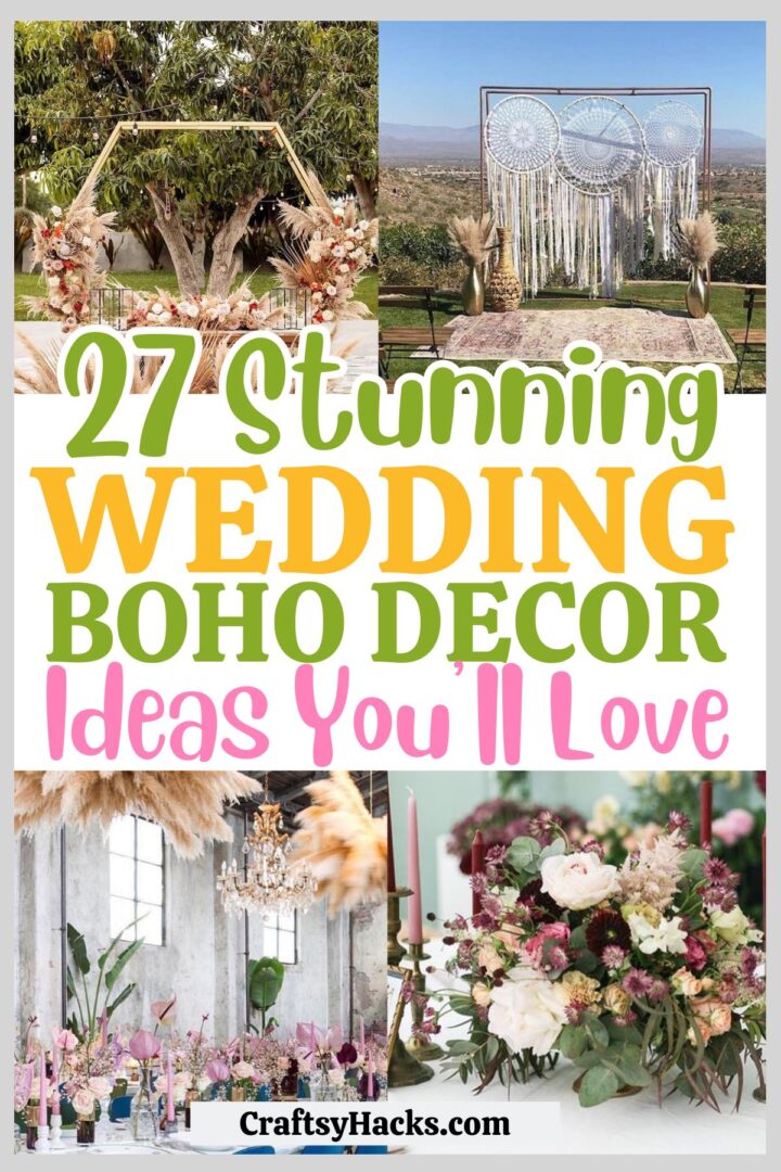 27 Stunning Boho Wedding Decor Ideas - Craftsy Hacks