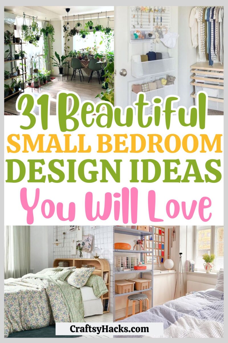 31 Smart Small Bedroom Design Ideas Craftsy Hacks