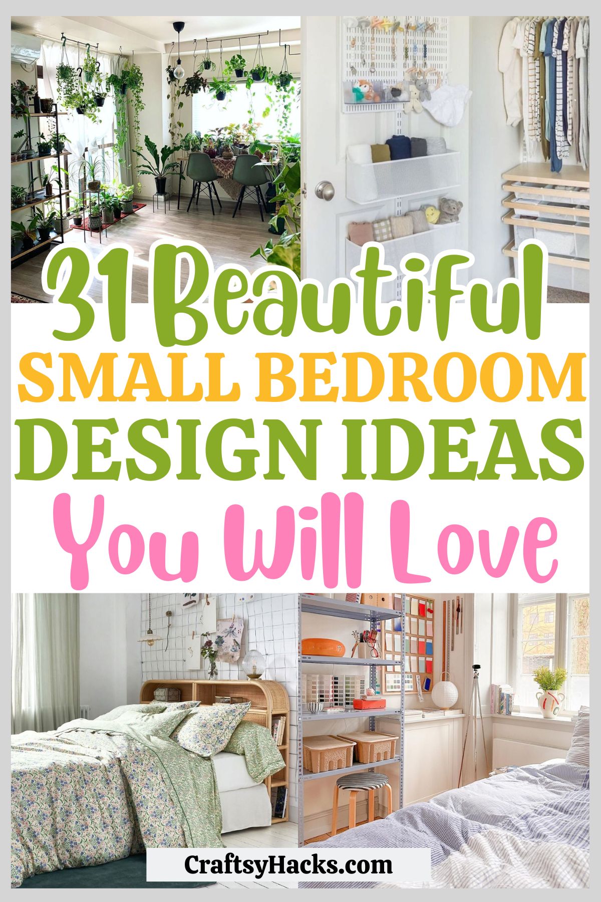 31 Smart Small Bedroom Design Ideas - Craftsy Hacks