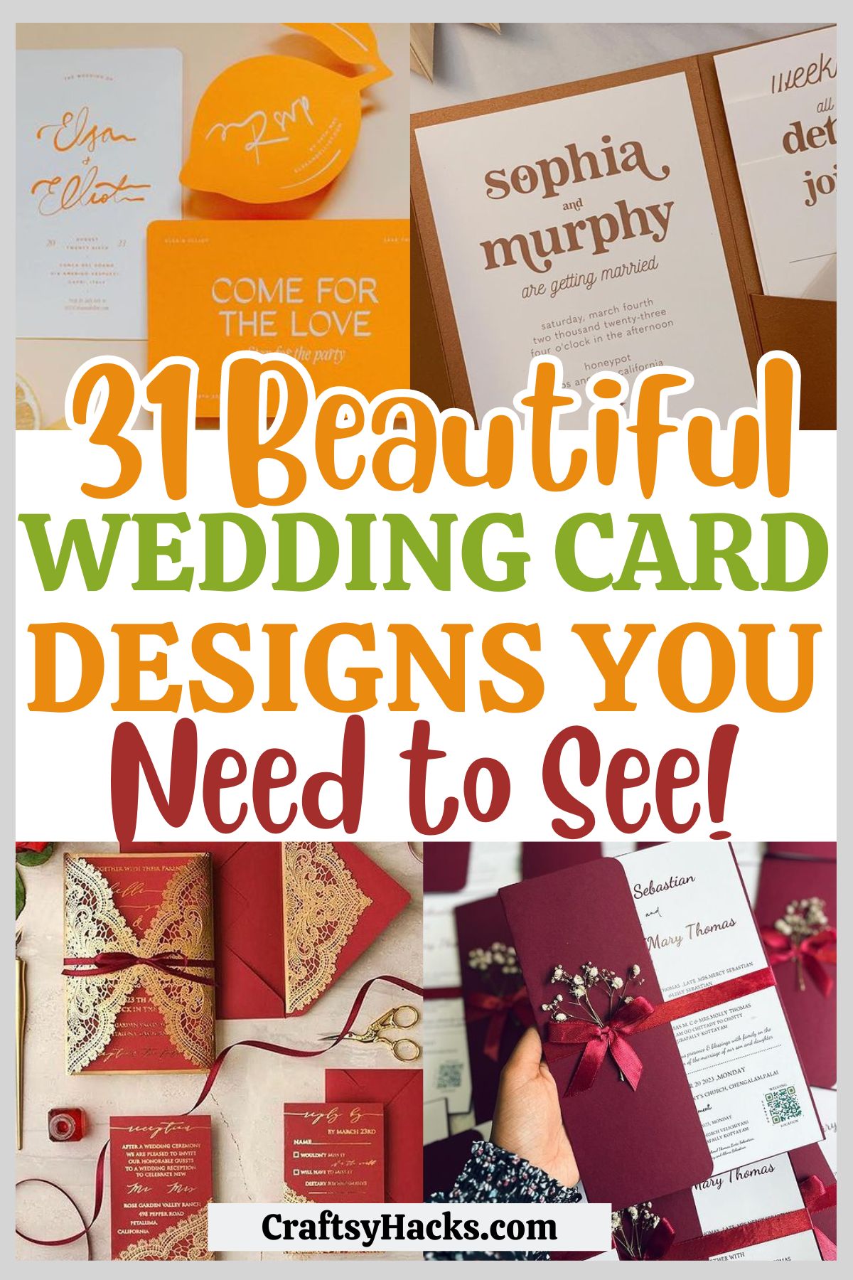 wedding card design ideas