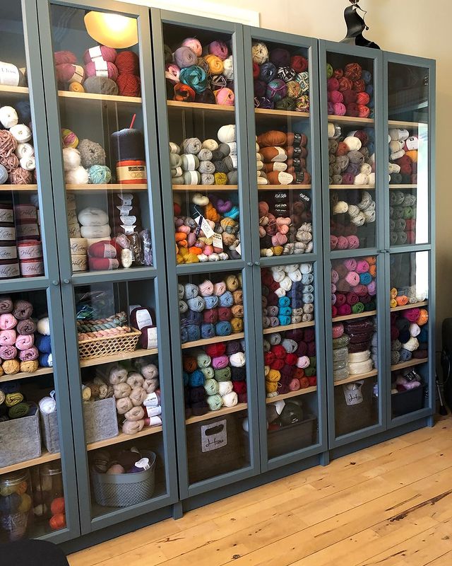 Billy Bookcase Yarn Storage