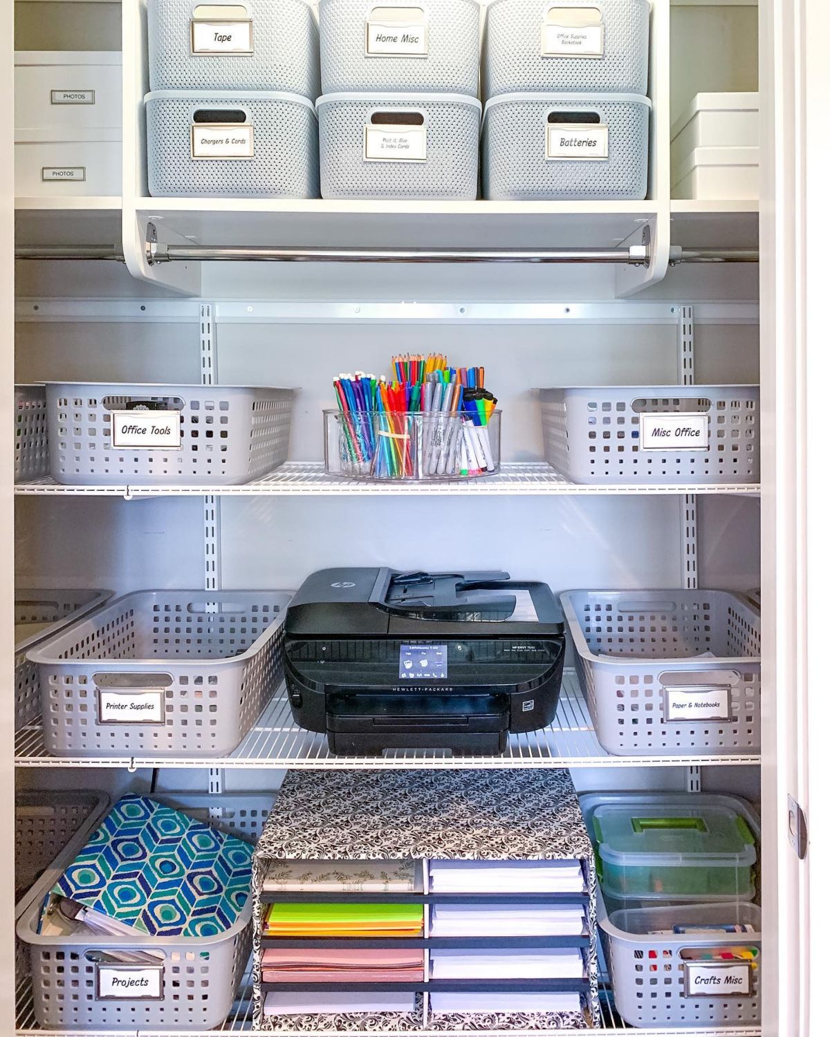 21 Brilliant Office Supply Organizing Ideas - Craftsy Hacks