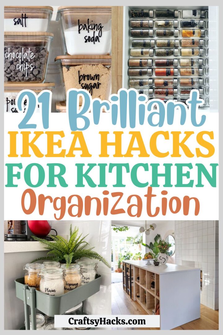 21 Genius IKEA Kitchen Organizing Ideas - Craftsy Hacks