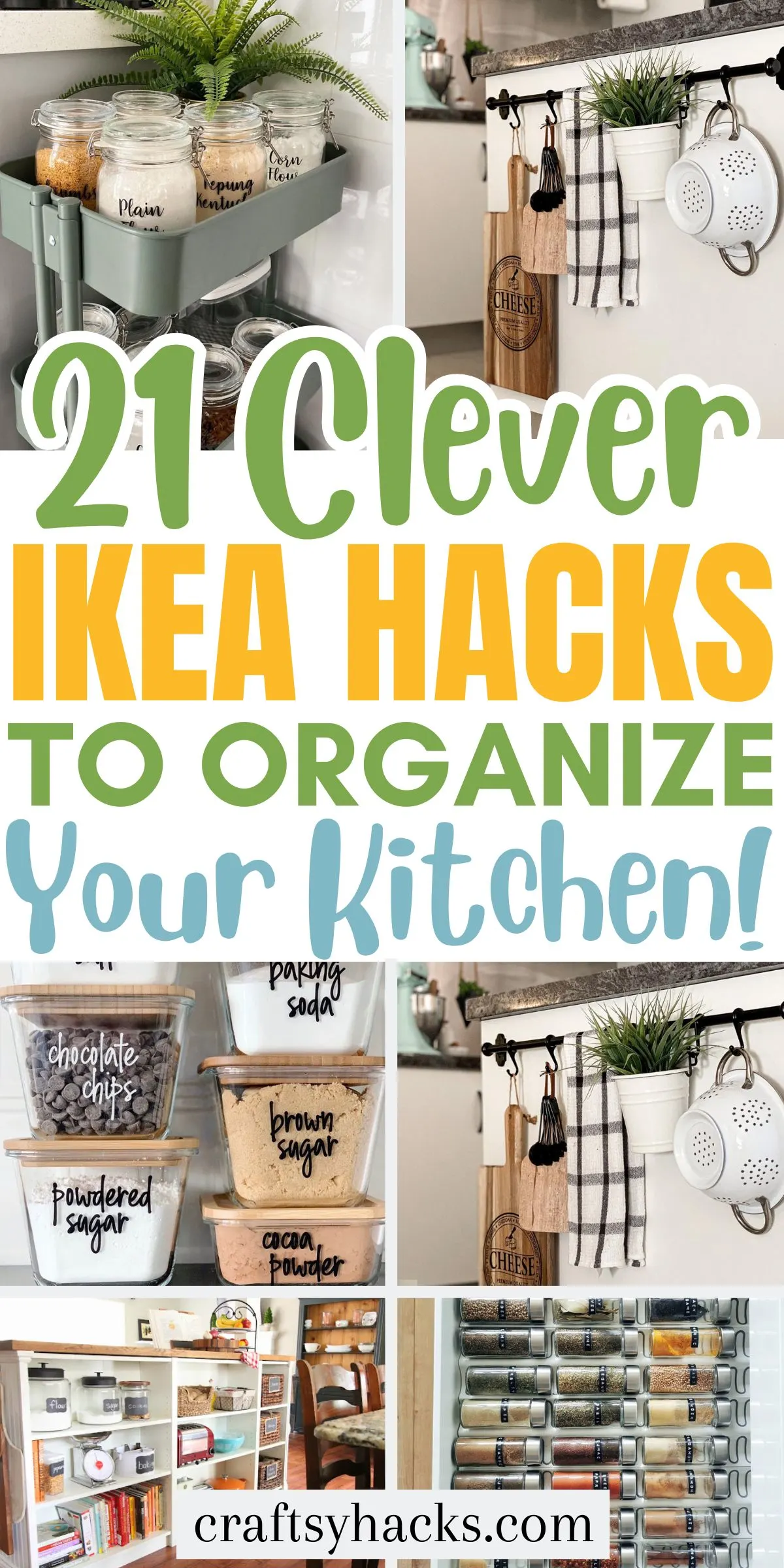 21 Genius IKEA Kitchen Organizing Ideas - Craftsy Hacks