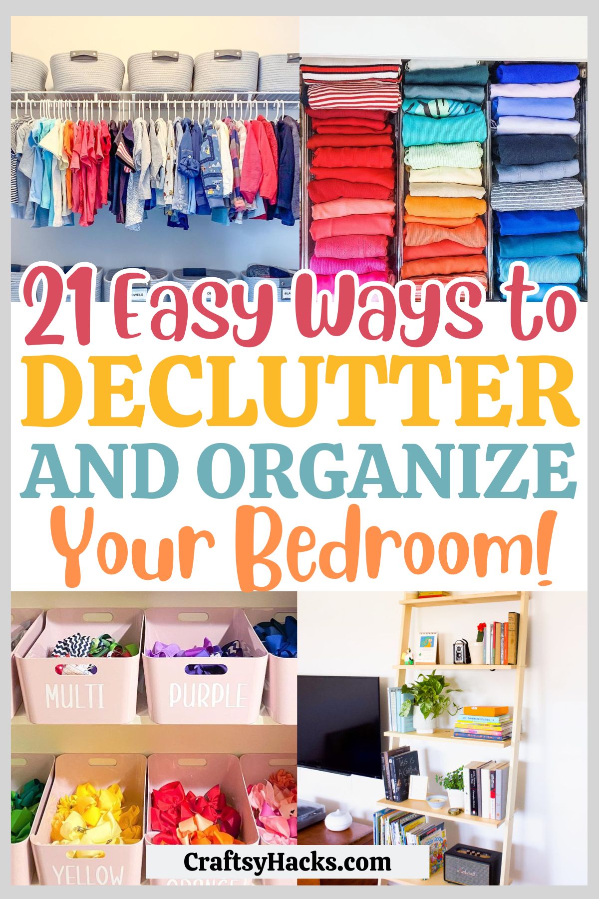 Ways to Declutter and organize bedrooms