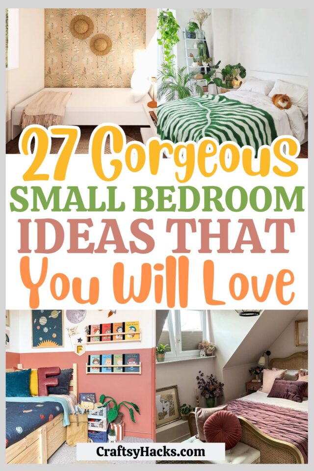 27 Stunning Small Bedroom Ideas to Copy - Craftsy Hacks