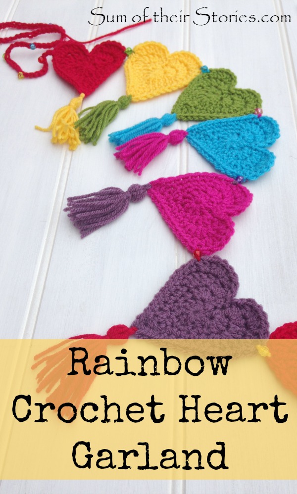 Rainbow Heart Garland