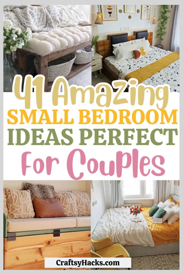 27 Small Bedroom Ideas for Couples - Craftsy Hacks