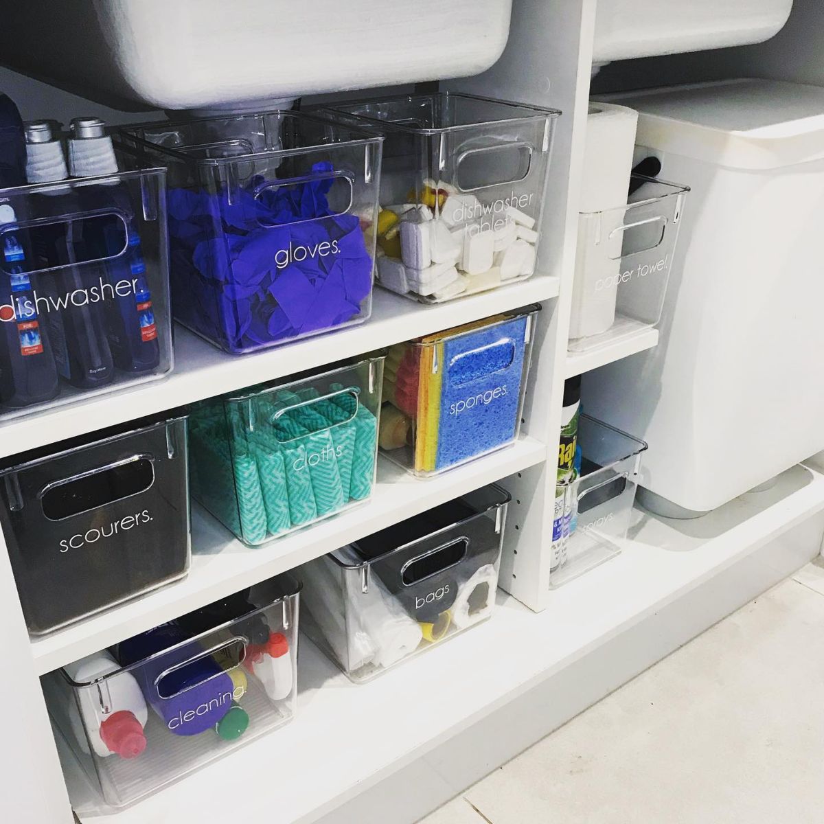 under sink storage