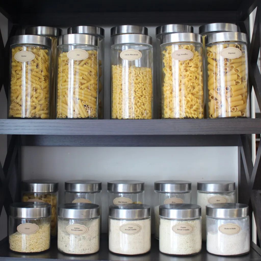 glass containers for pasta