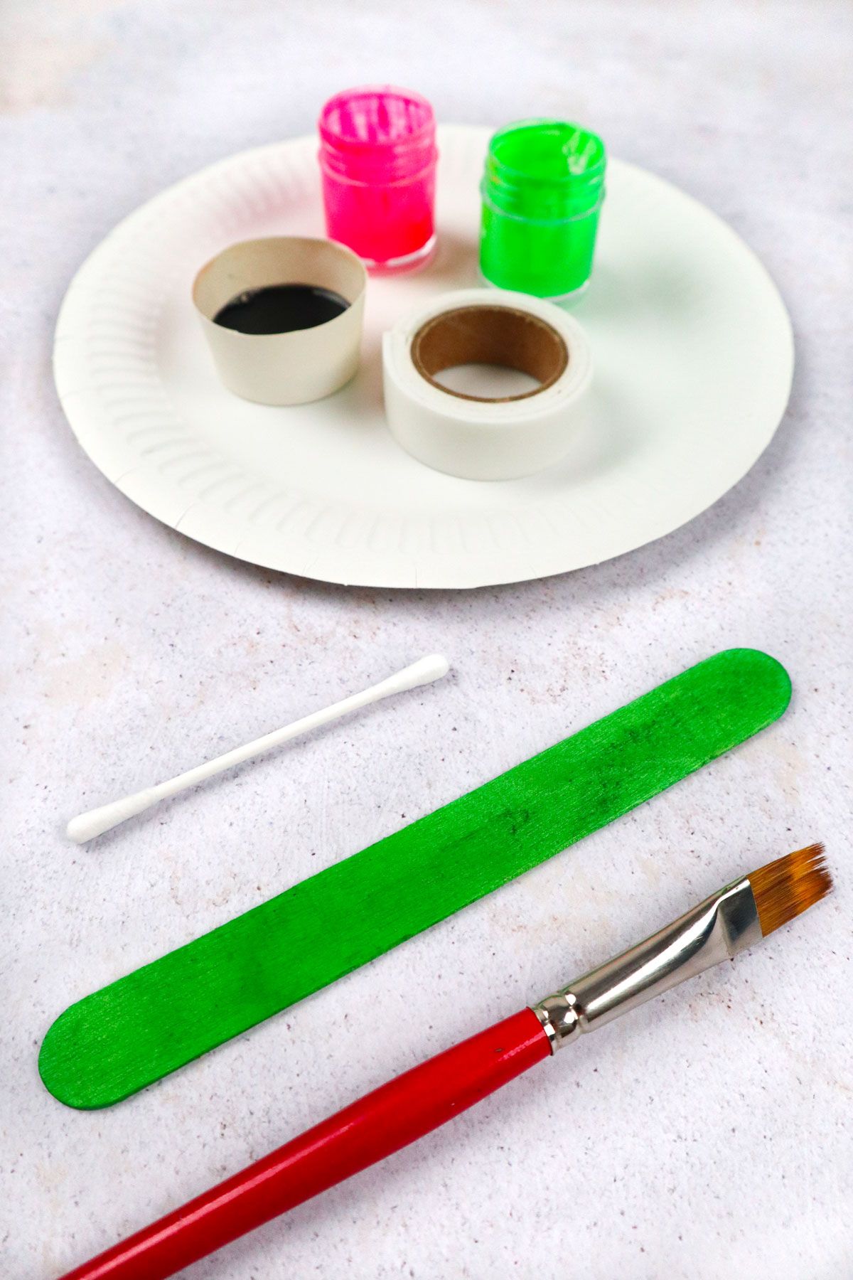 craft supplies for DIY Paper Watermelon