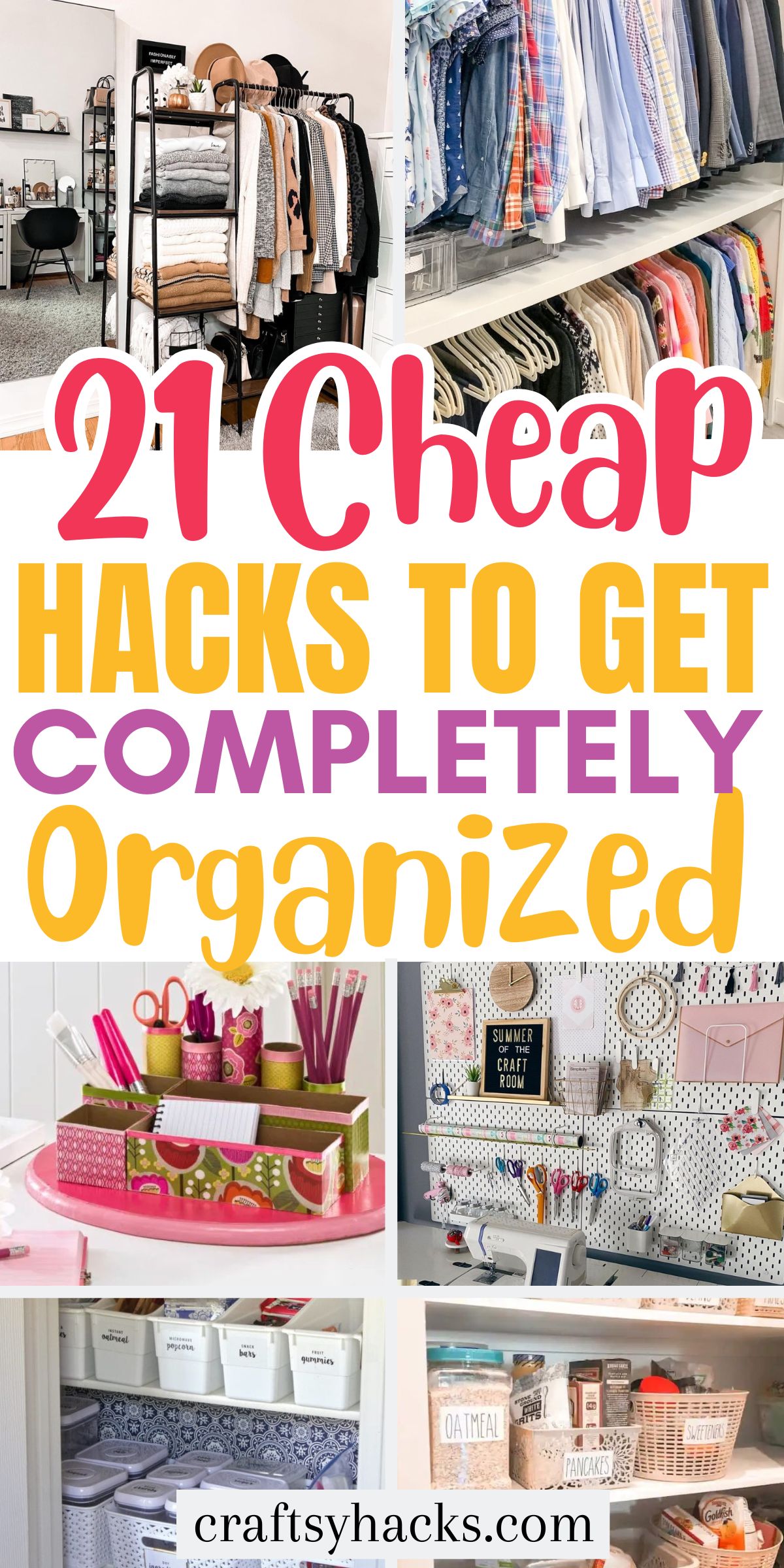 Cheap Hacks to get organized