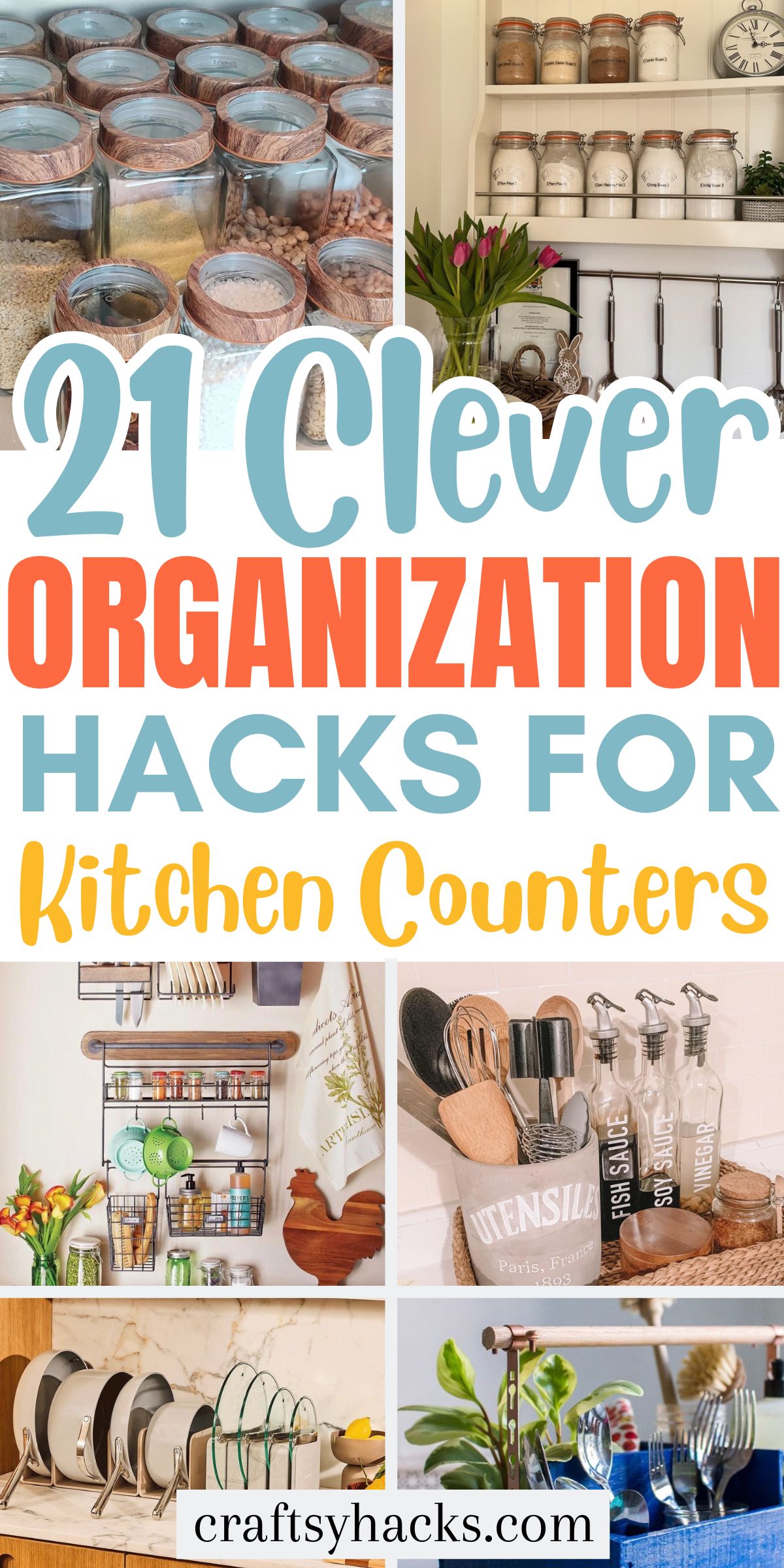 kitchen Counter organization Hacks