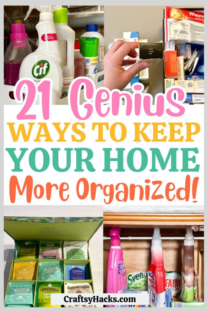 21 Must-Steal Ways to Organize Your Home Like a Pro - Craftsy Hacks