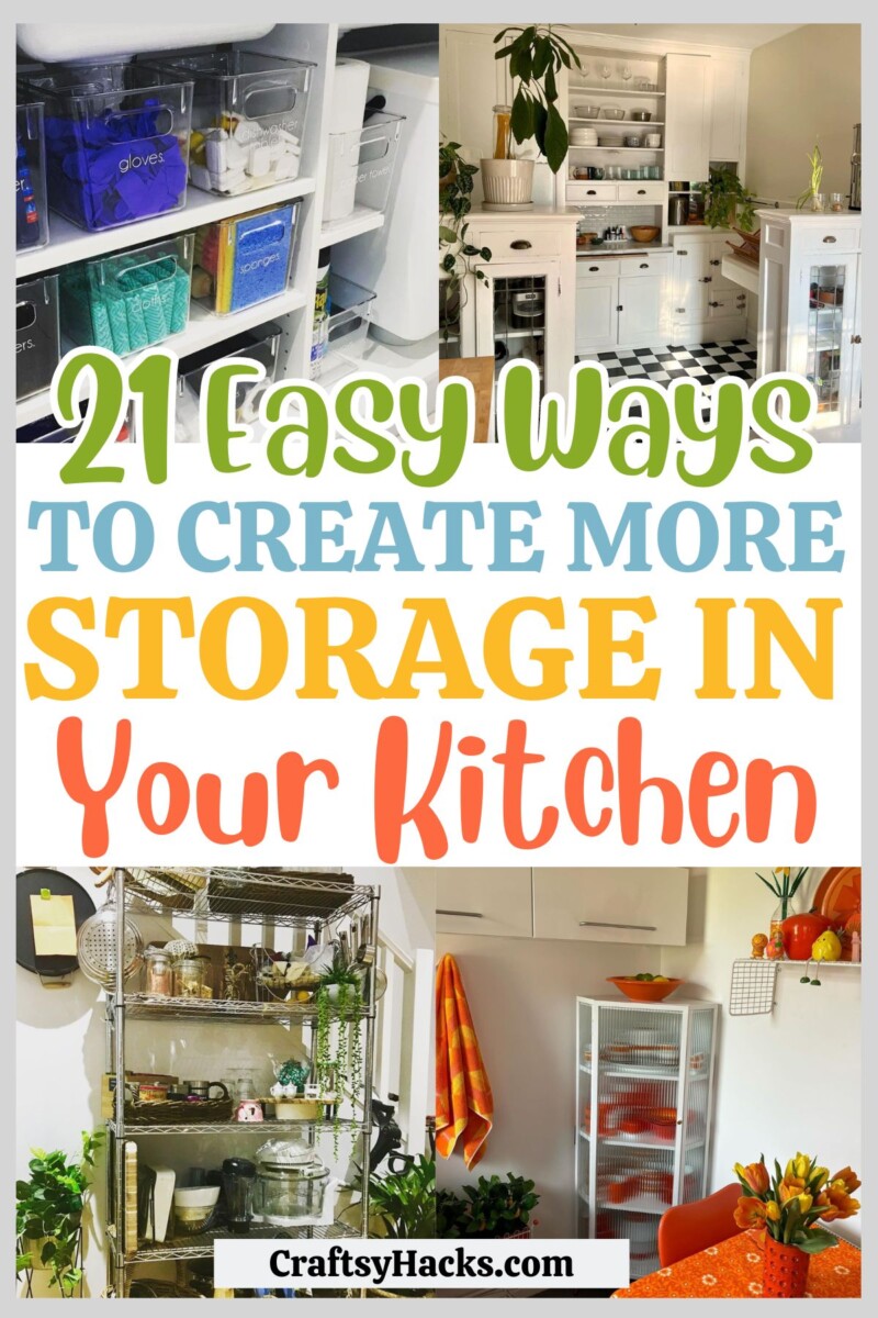 21 Ways to Increase storage in a Small Kitchen - Craftsy Hacks