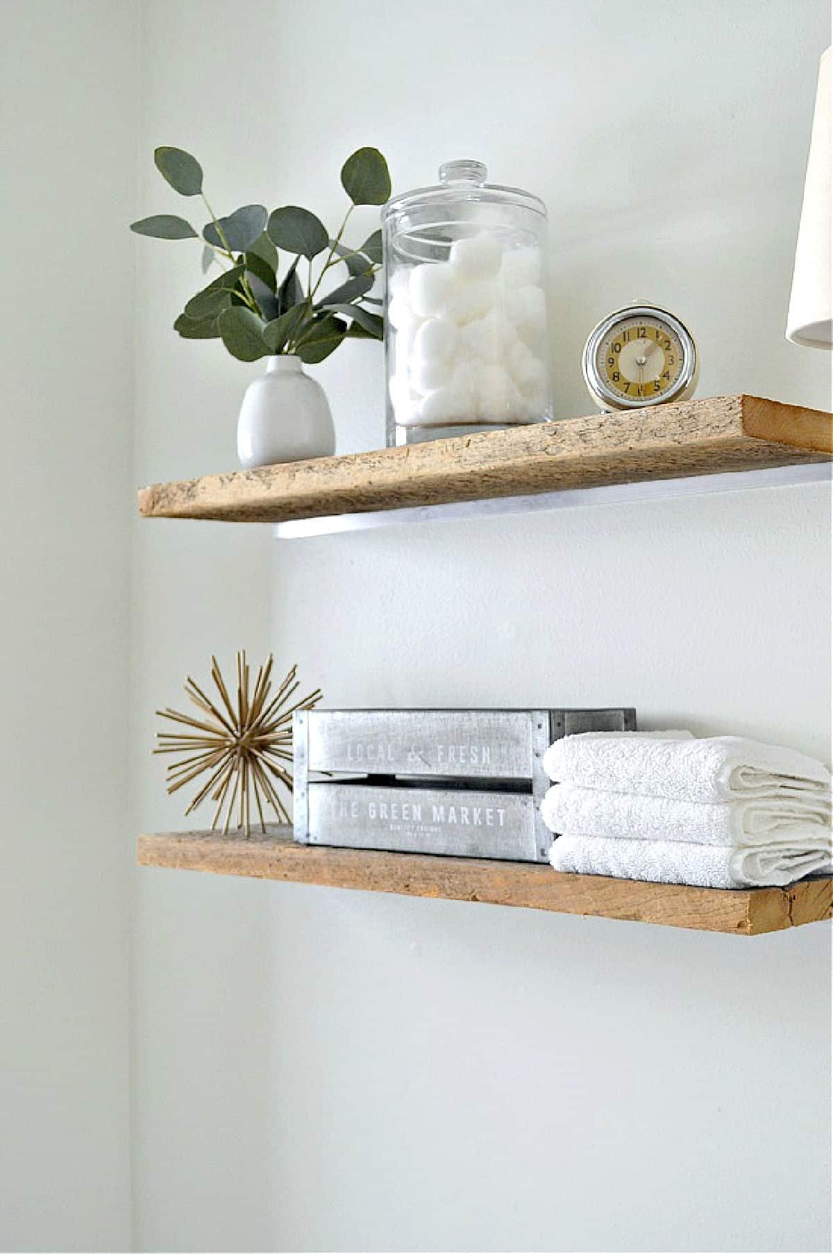  DIY floating shelves