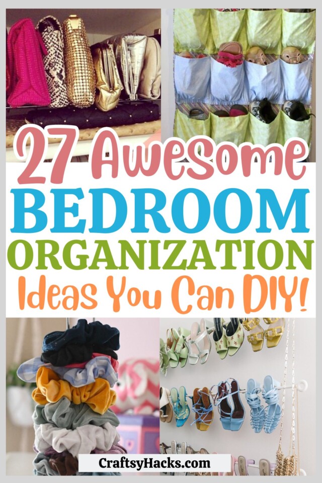 27 Clever Diy Bedroom Organization Ideas You Must Try! - Craftsy Hacks