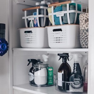 utility closet organizing