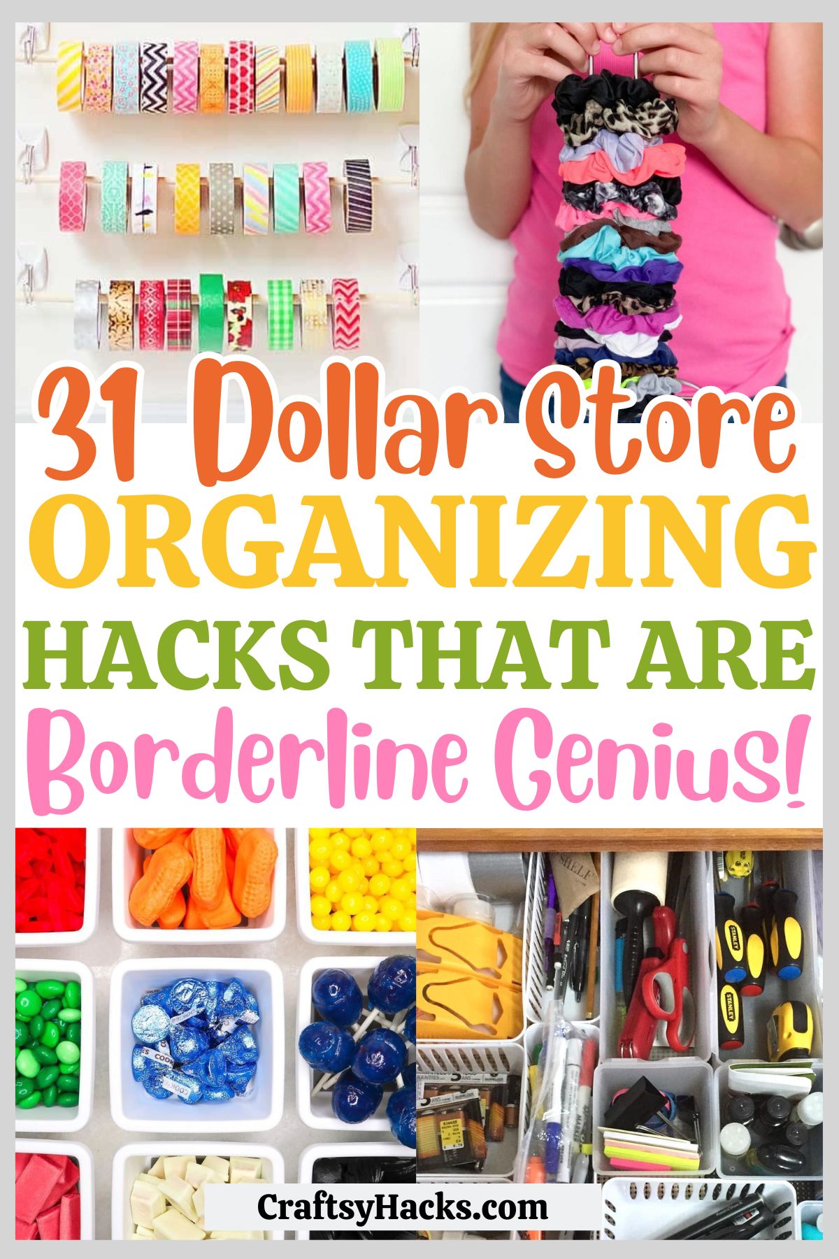 Dollar Store Organizing Hacks