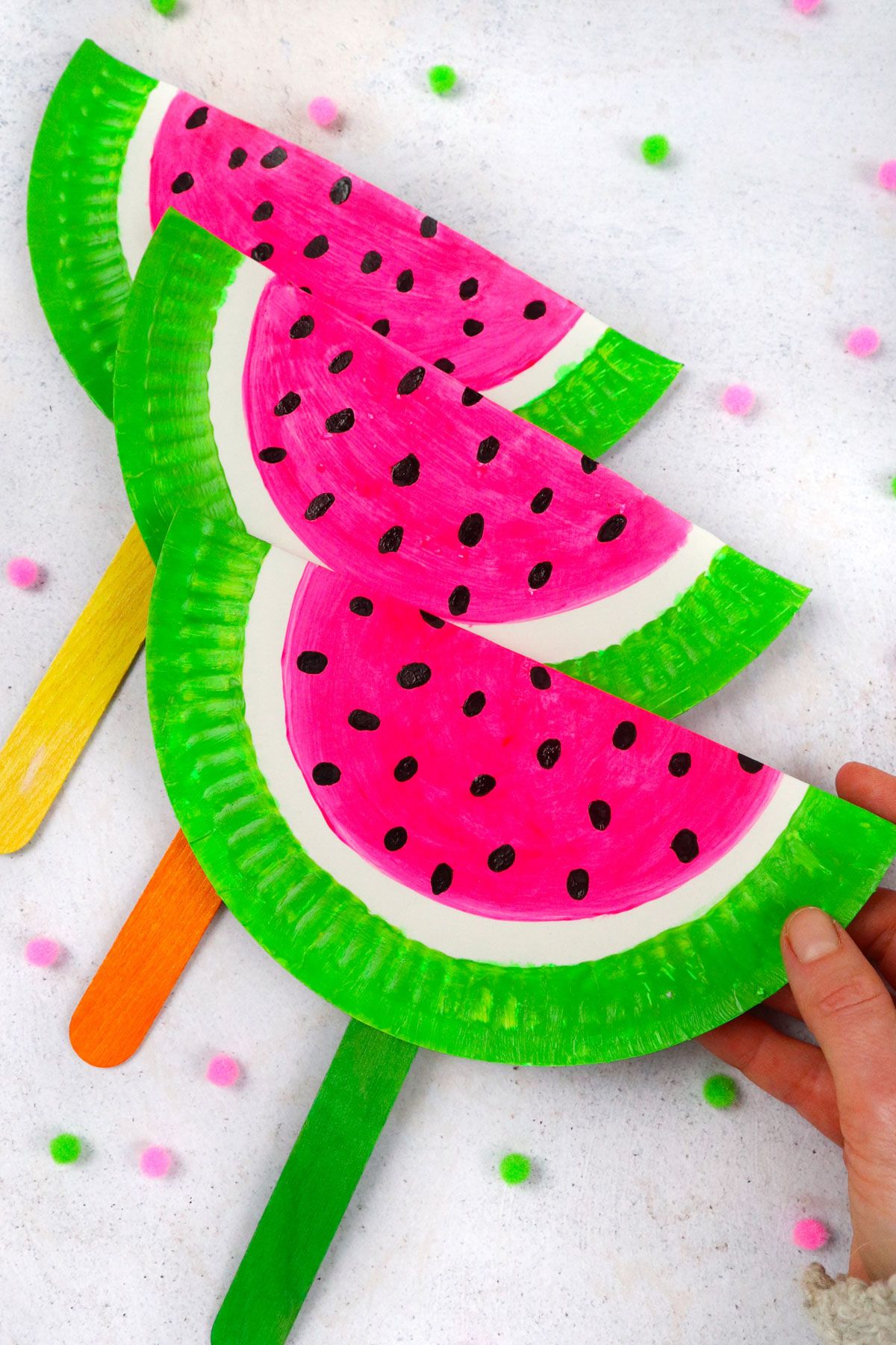 DIY Paper Watermelon craft for kids