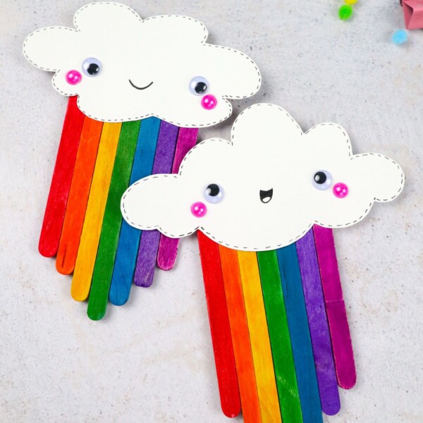Rainbow Popsicle Stick Craft