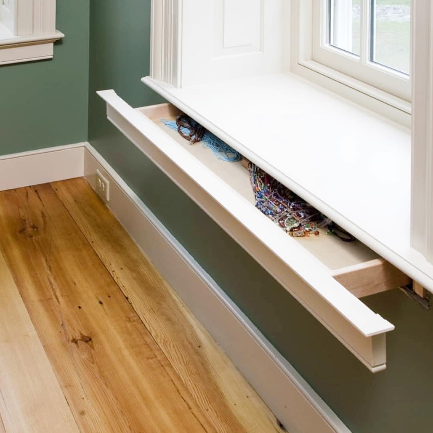 hidden window sill drawer